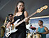 Master Photographer Ron Richman photographed these muscians and singers at the Concerts At Commons Beach. Close up of bass player Nixie.