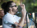 Master Photographer Ron Richman photographed these muscians and singers at the Concerts At Commons Beach. Close up of singer Hans. Joy & Madness